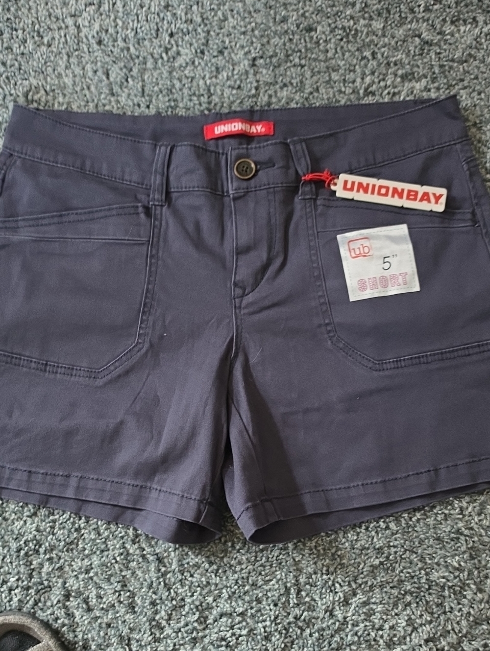 UNIONBAY Navy Blue 5" Women's Casual Shorts